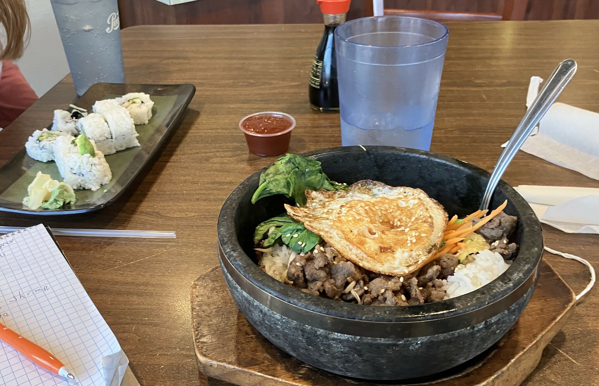 Bibimbap is a delicious Korean dish served at Pi's Asian Express