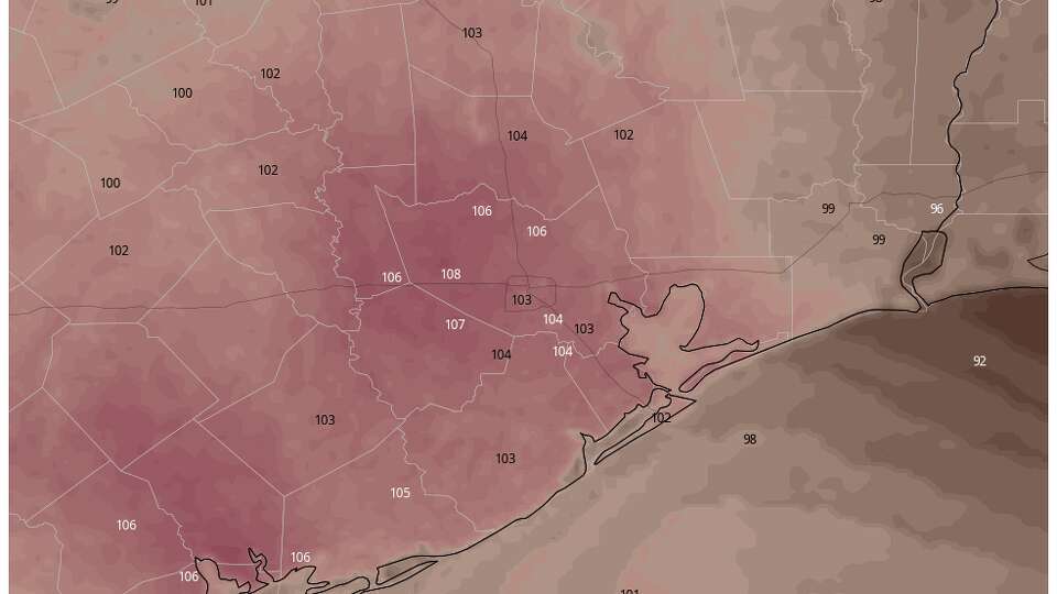 Heat index values for most of Southeast Texas will approach 100 degrees and higher by Thursday.