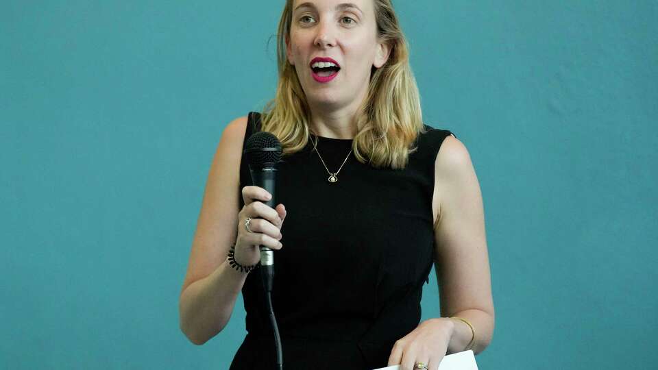 Houston City Council member for District C Abbie Kamin speaks during a City Council At-large 2 forum at St. Stephen's Episcopal Church on Wednesday, Sept. 20, 2023 in Houston.