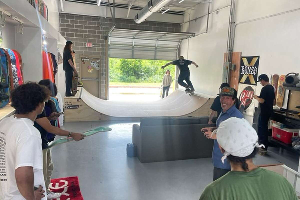 Story photo for Katy residents open Hangr Skate Shop with onsite skate ramp