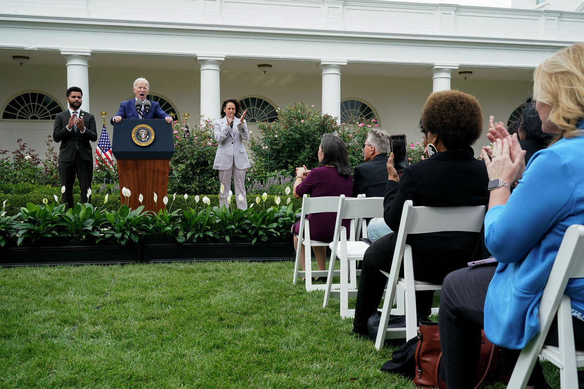 Story photo for Uvalde, Santa Fe families join Biden as gun safety office opened