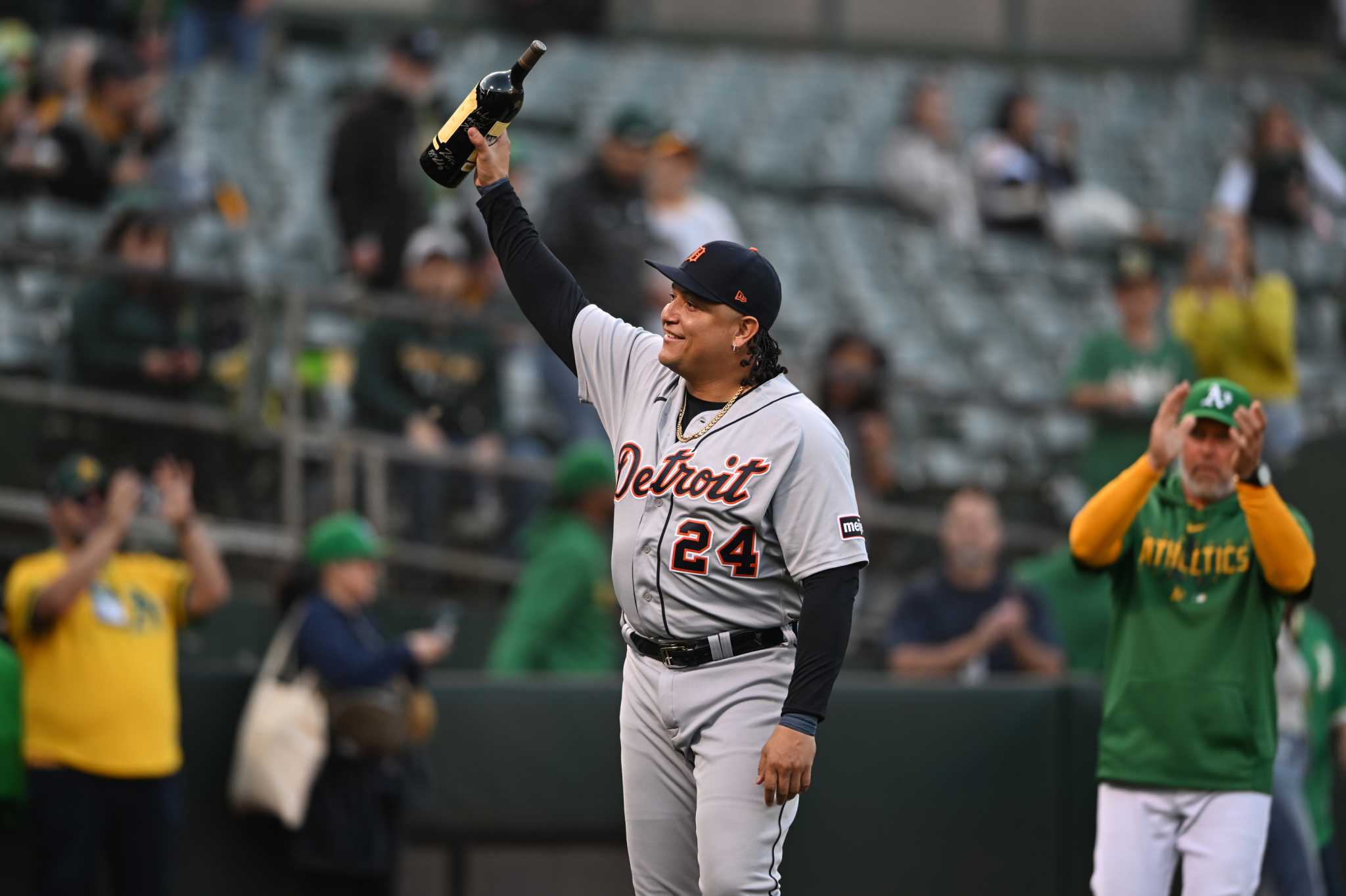 Oakland Athletics gifted Miguel Cabrera a cheap bottle of wine