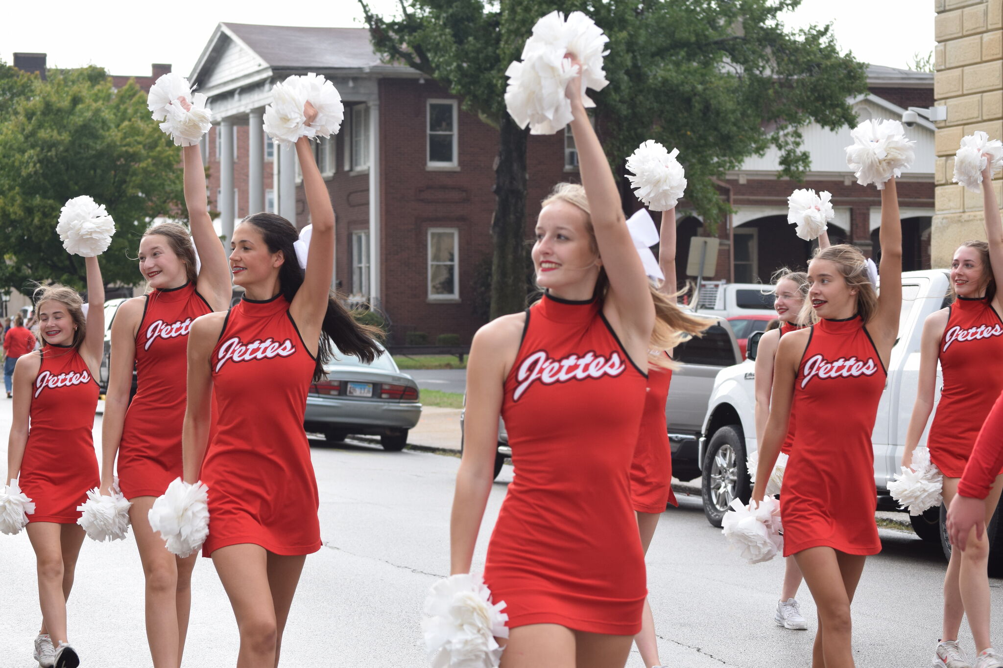 Jacksonville High School holds its homecoming parade