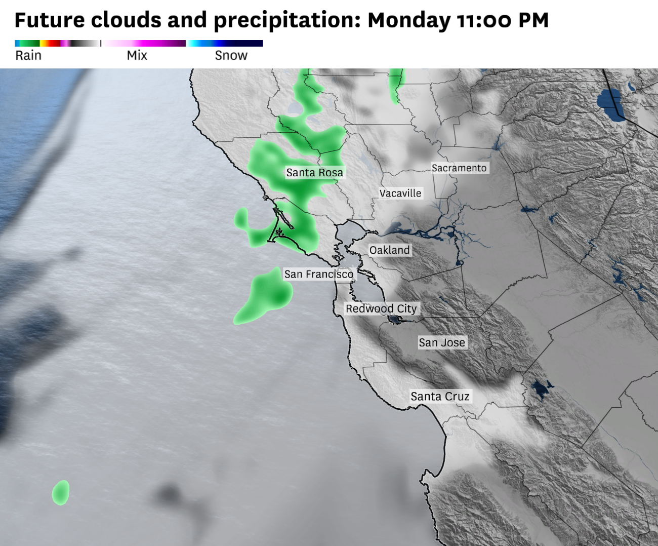 California weather Where rain will be heaviest Monday