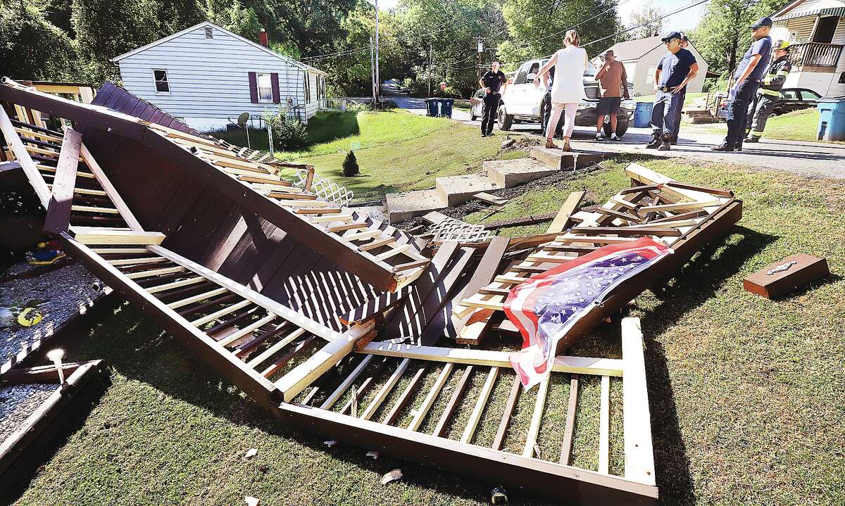 Alton deck destroyed by suspected drunk driver