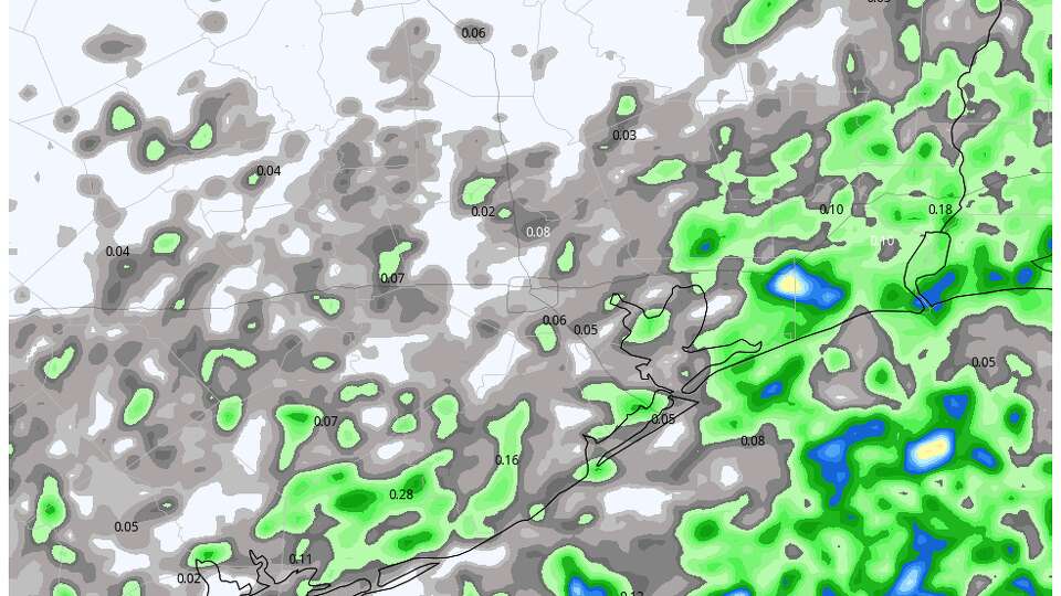 Rainfall totals are expected to remain on the lighter side for most areas through midweek. Generally around a half inch of rain is possible, mainly along the coast. Isolated higher amounts are possible, but won't be common.