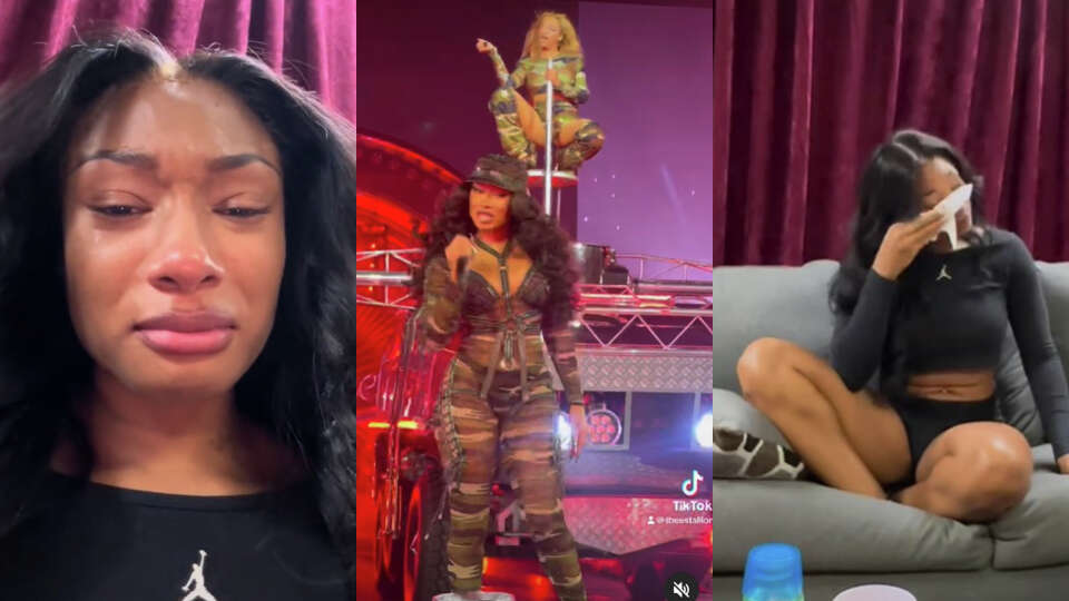 Megan Thee Stallion teared up in a video she posted about performing with Beyoncé in Houston.