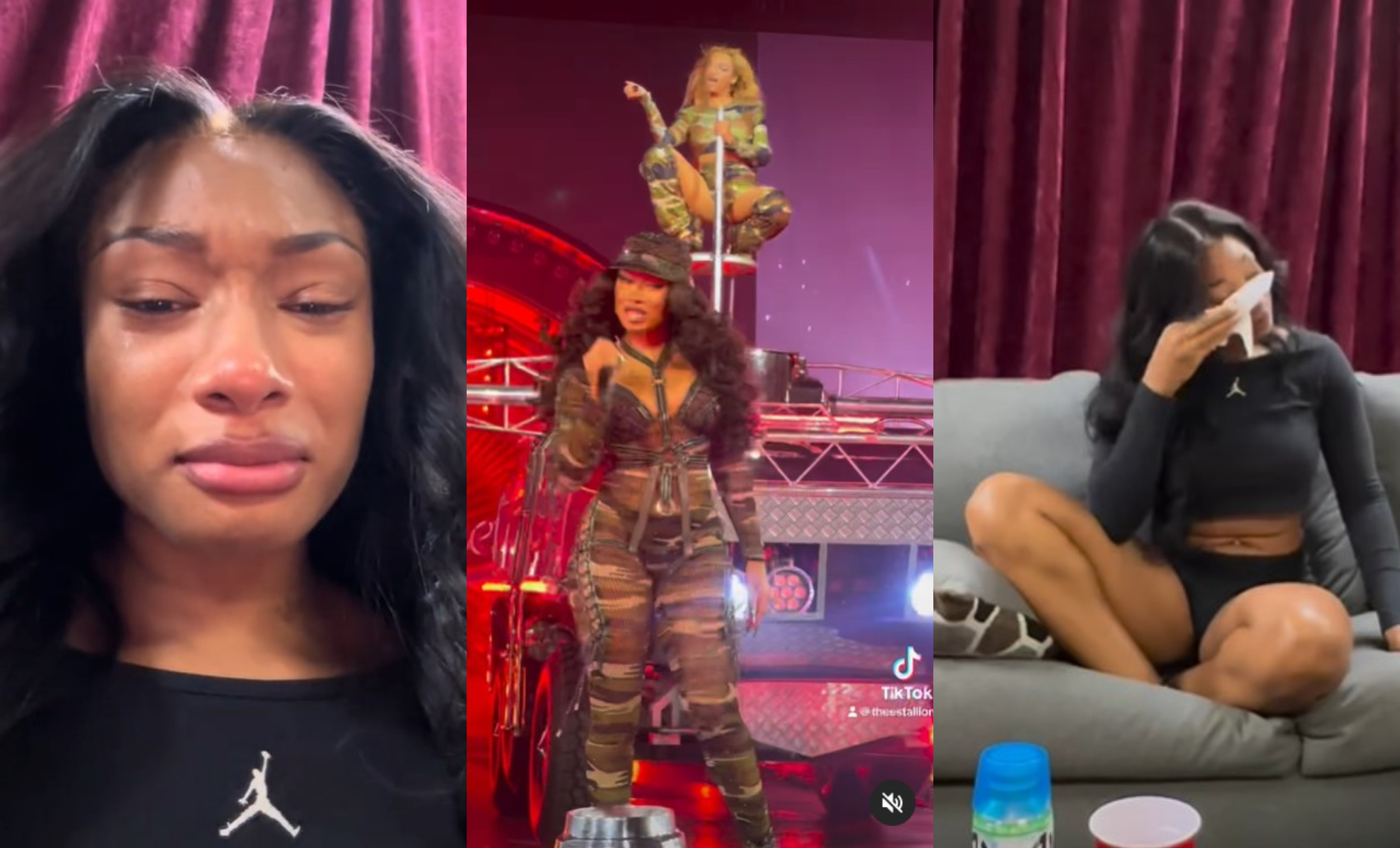 A tearful Megan Thee Stallion talks about performing with Beyoncé in Houston