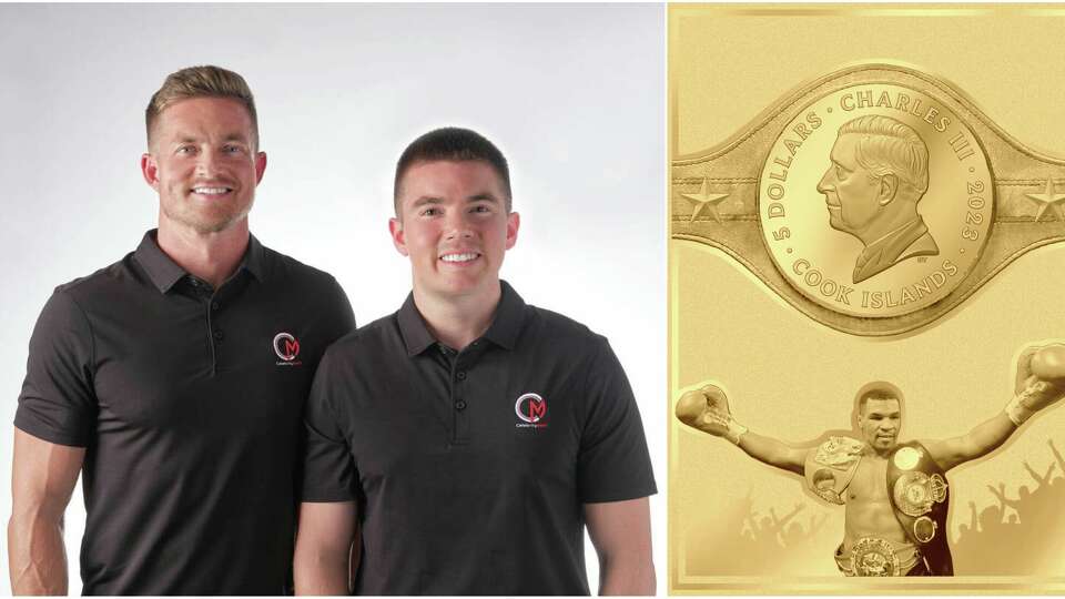 Kenny, left, and Matt Duncan operate Houston-based U.S. Coins and Jewelry. They're the founders of Celebrity Mint, a company that will offer the first-ever legal tender trading cards. The Duncan brothers have merged two worlds of collectors with a series of precious metal coins, now configured into the shape of trading cards starting with cards for Mike Tyson, Floyd Mayweather, Ric Flair, Pete Rose and others.