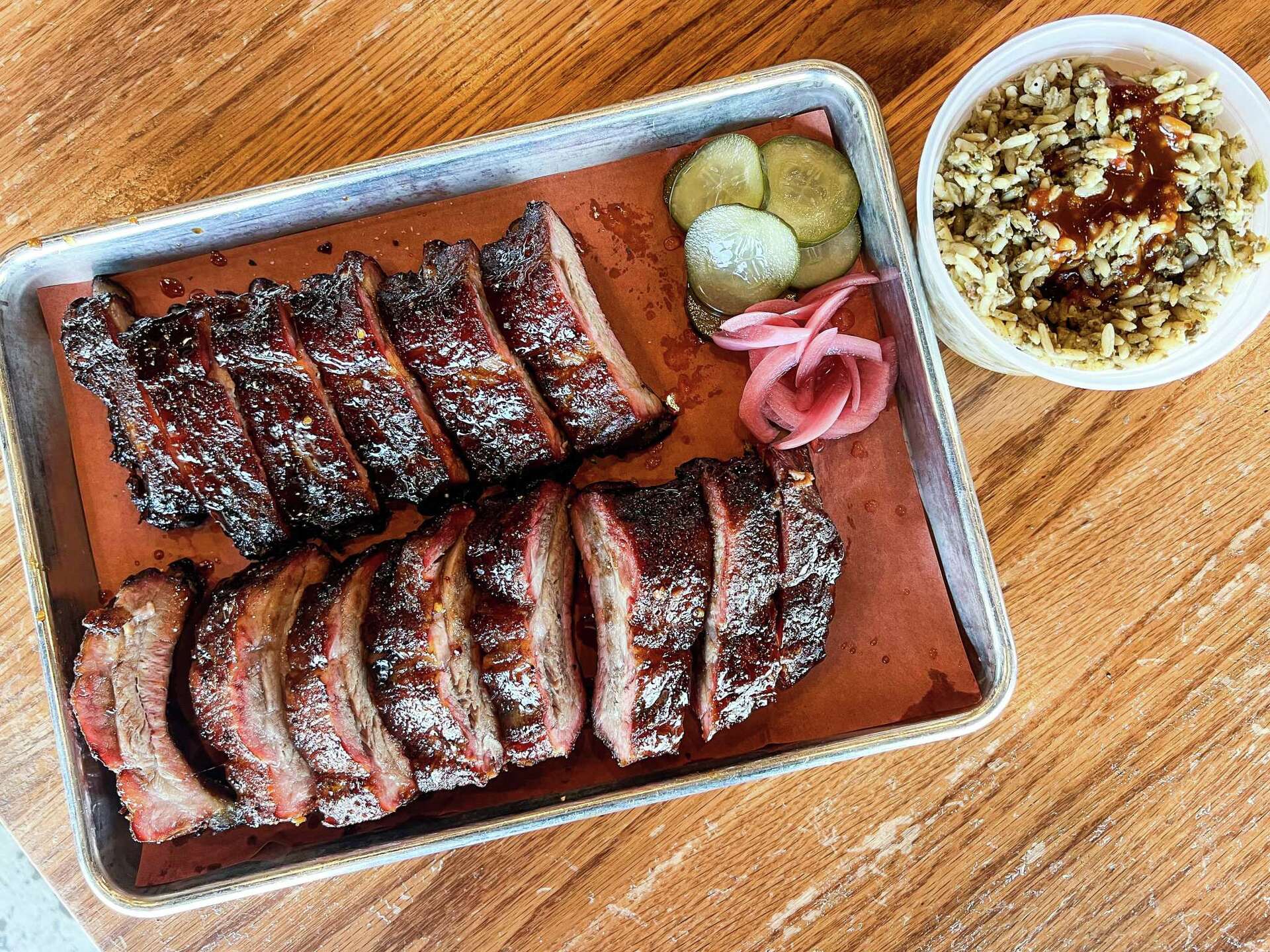 Houston Ribs Baby back ribs hit Houston's modern barbecue joint menu