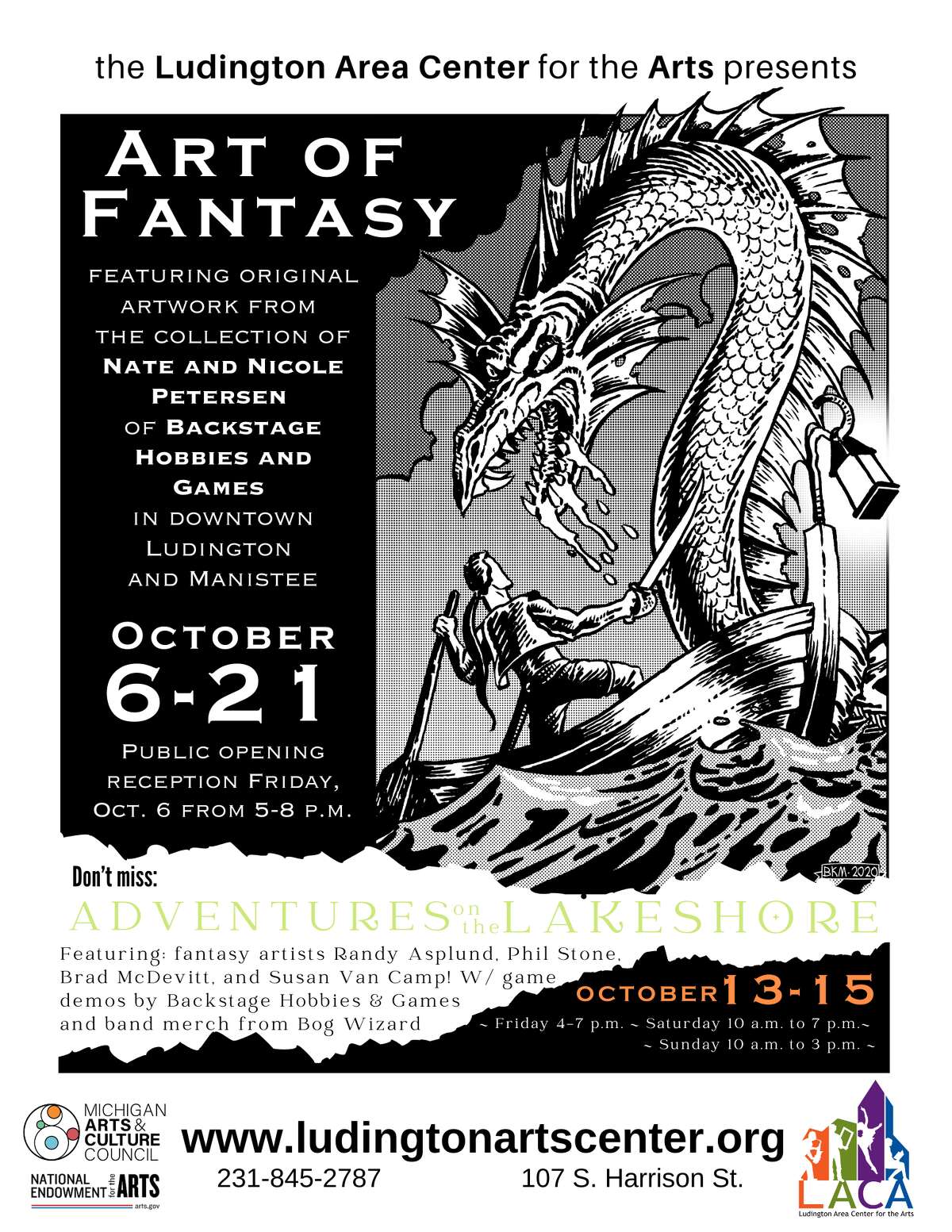 Ludington art center teams up with game store for fantasy art exhibit