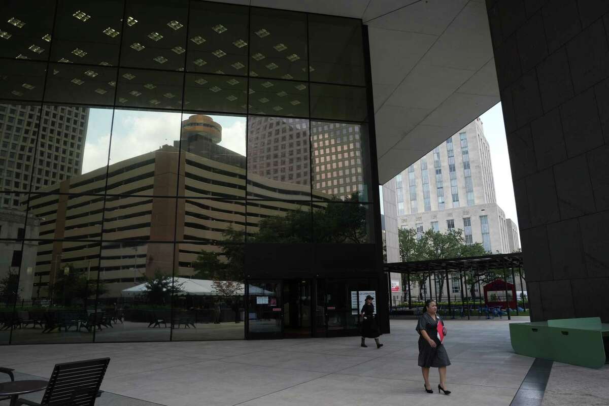 Houston Public Library's Central Library is seen Thursday, Sept. 28, 2023, in Houston.