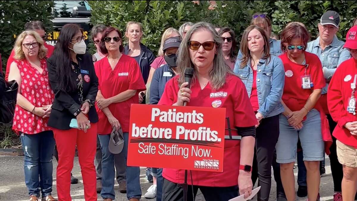 Vassar nurses protest Nuvance plan to cut emergency, IV jobs