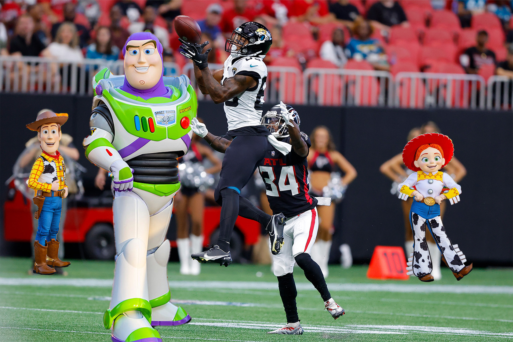 Falcons vs. Jaguars How to stream 'Toy Story Funday Football'
