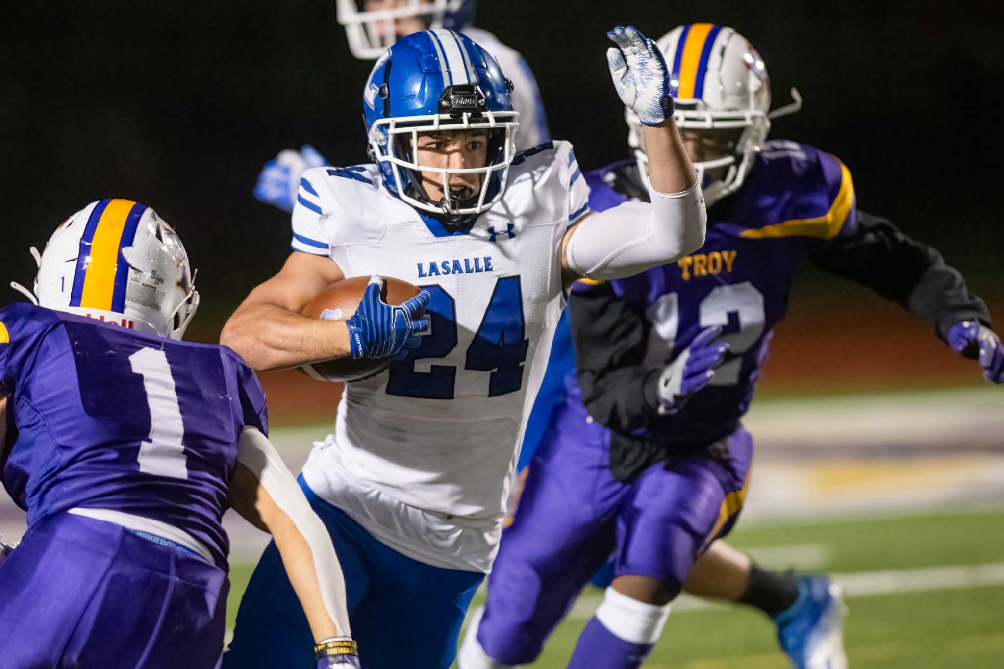 La Salle football team has strong second half to keep Collar City Cup