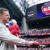 Houston Texans tight end Brevin Jordan warms up before an NFL football game  against the Tennessee Titans Sunday, Nov. 21, 2021, in Nashville, Tenn. (AP  Photo/Mark Zaleski Stock Photo - Alamy