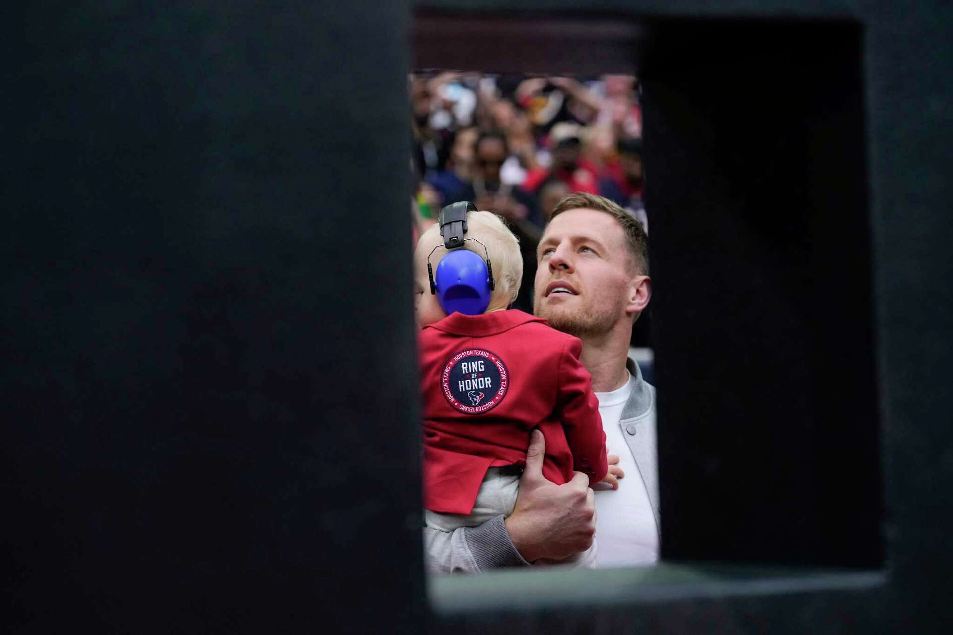 J.J. Watt in Texans Ring of Honor Franchise star enjoys his big day