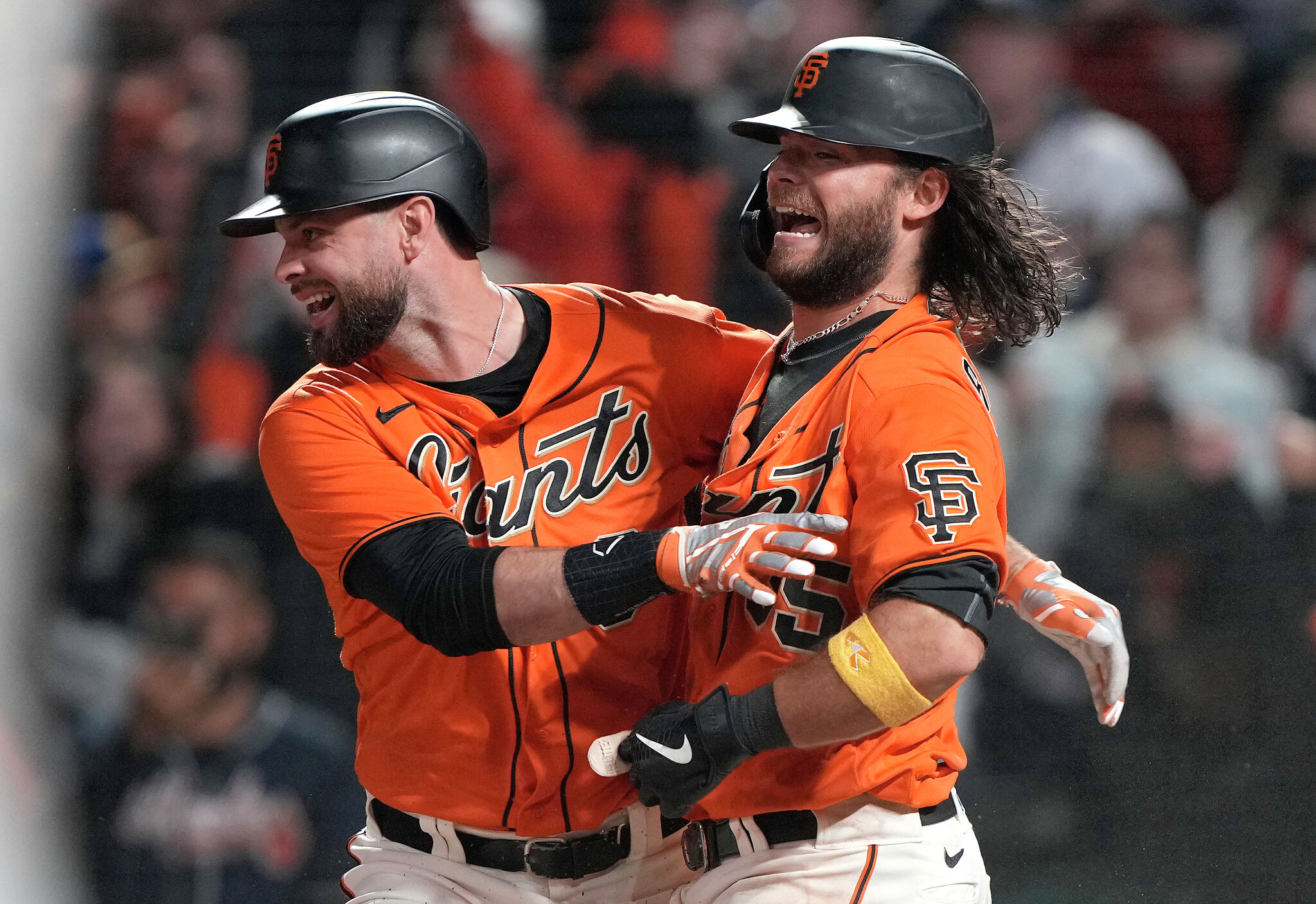 Of course Brandon Belt homered as SF Giants honored Brandon Crawford