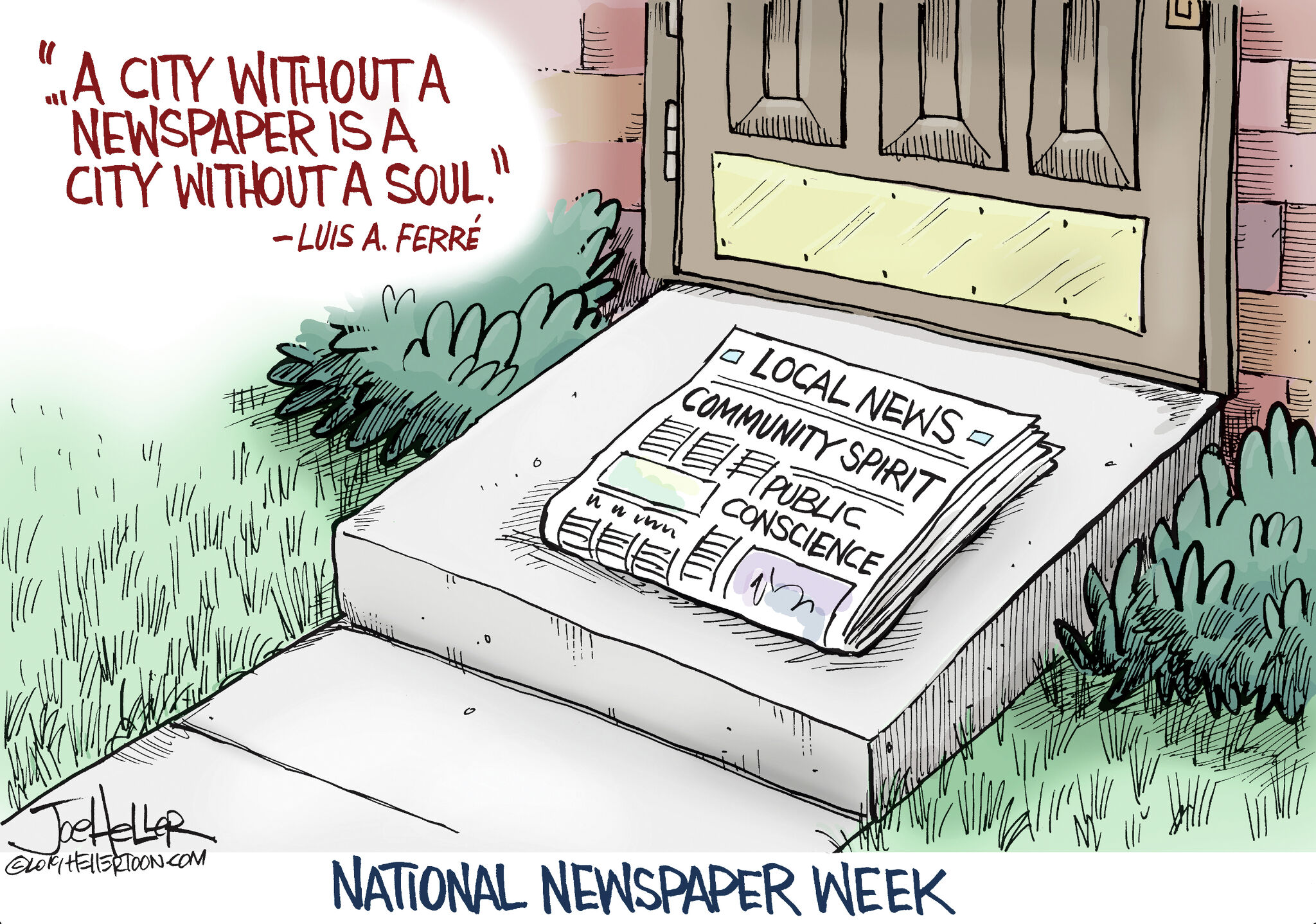 cartoon newspapers