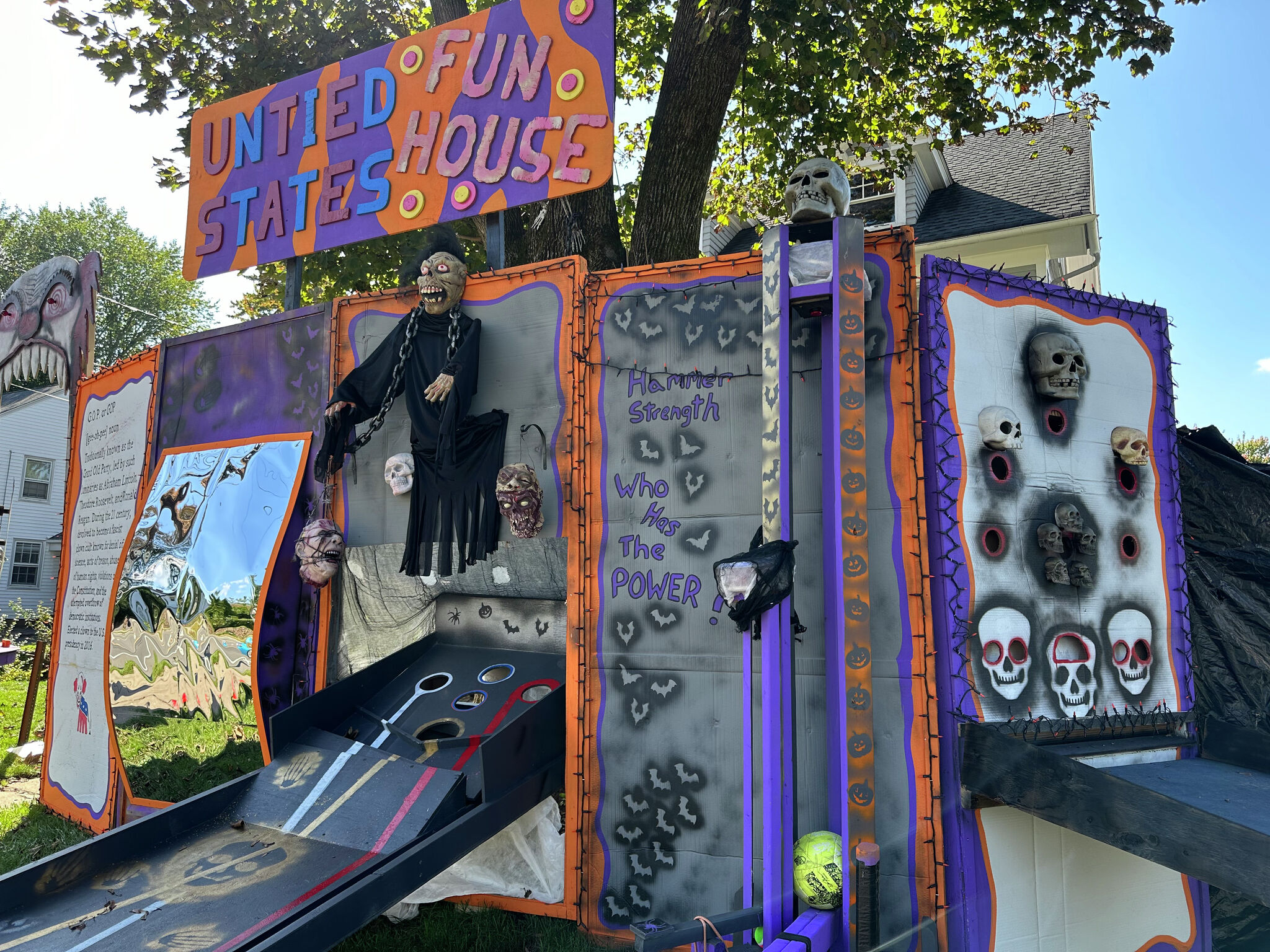 West Hartford Halloween house takes aim at former President Trump