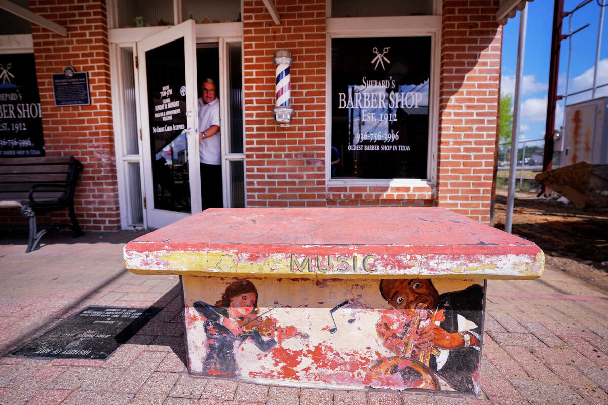 Downtown Conroe's 13 art benches will be refurbished in 2024