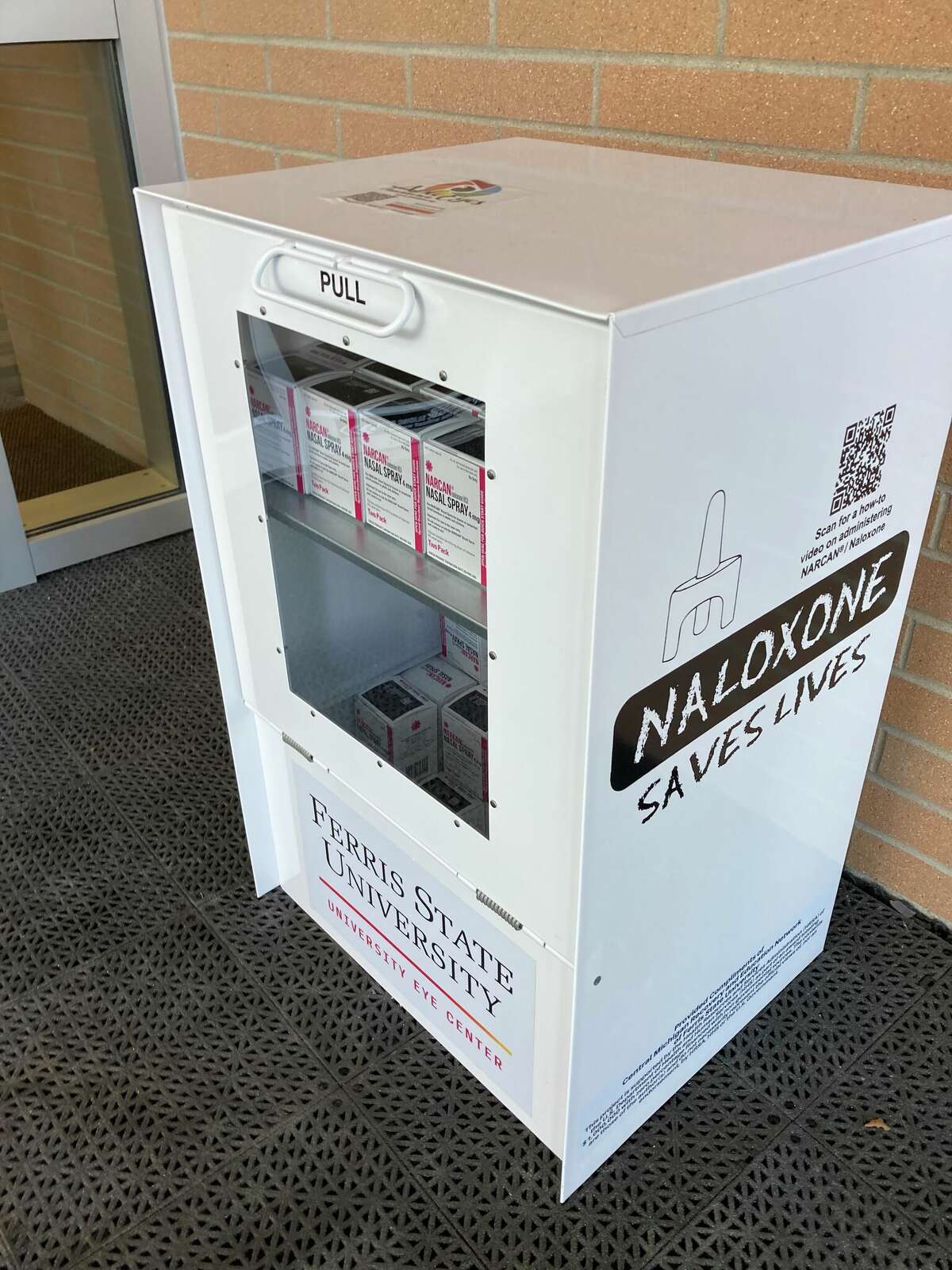 Ferris State supports Narcan box installation on Big Rapids campus