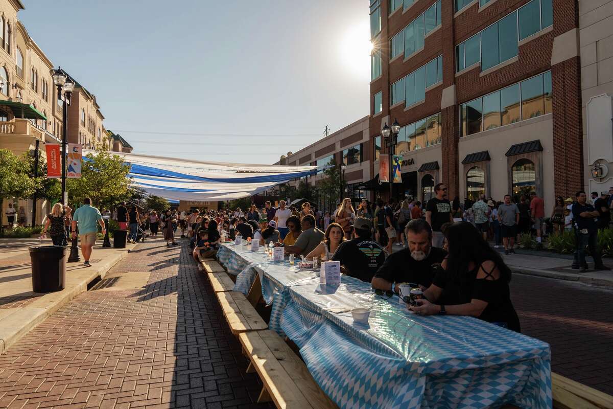 Oktoberfest at Sugar Land Town Square. 