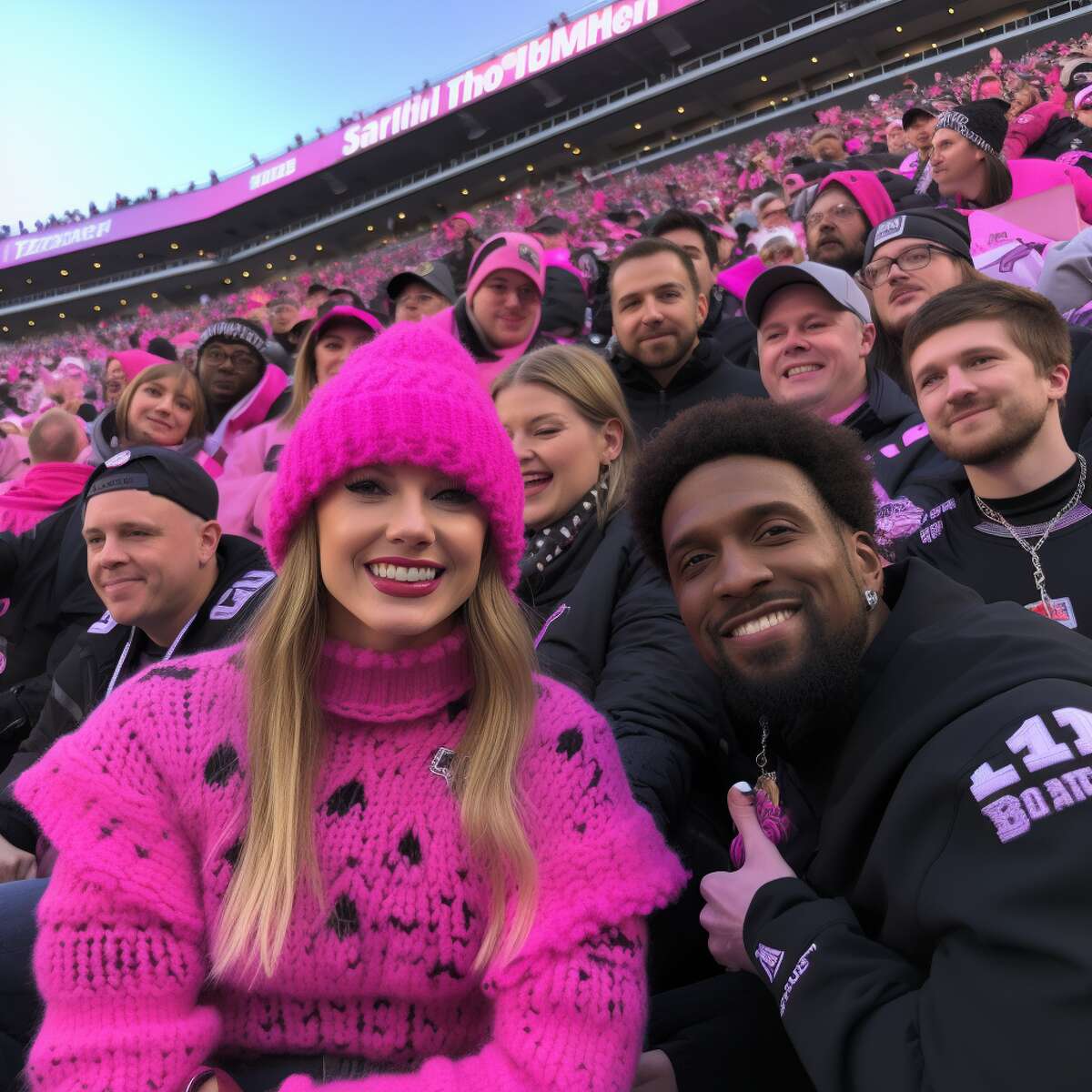 Taylor Swift at NFL game