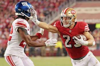McCaffrey makes history as 49ers win sloppy Thursday Night game over Giants  - Sactown Sports