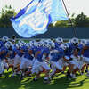 Gladwin's football team takes the field for a game earlier this season in this undated photo.