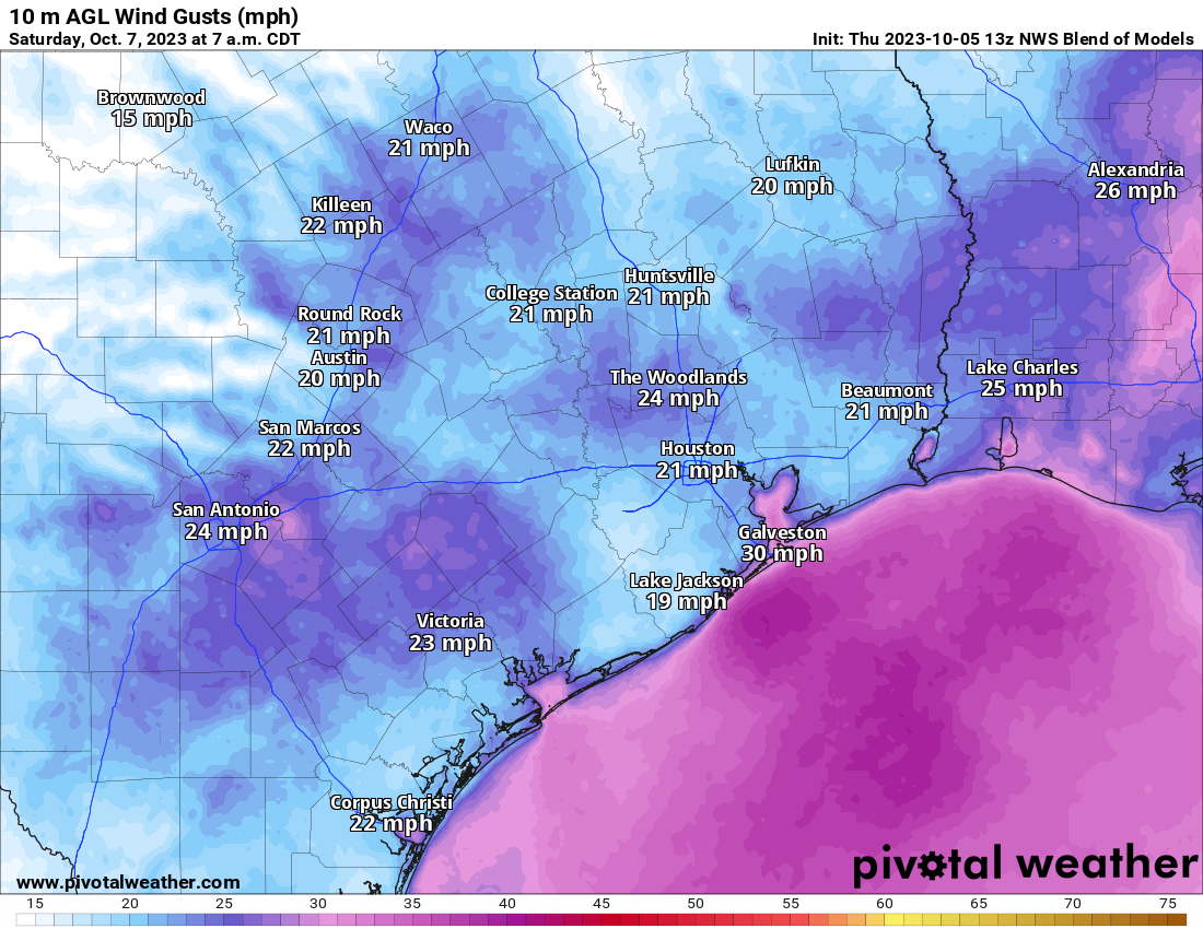 Fall is here Houston highs drop into the 70s this weekend