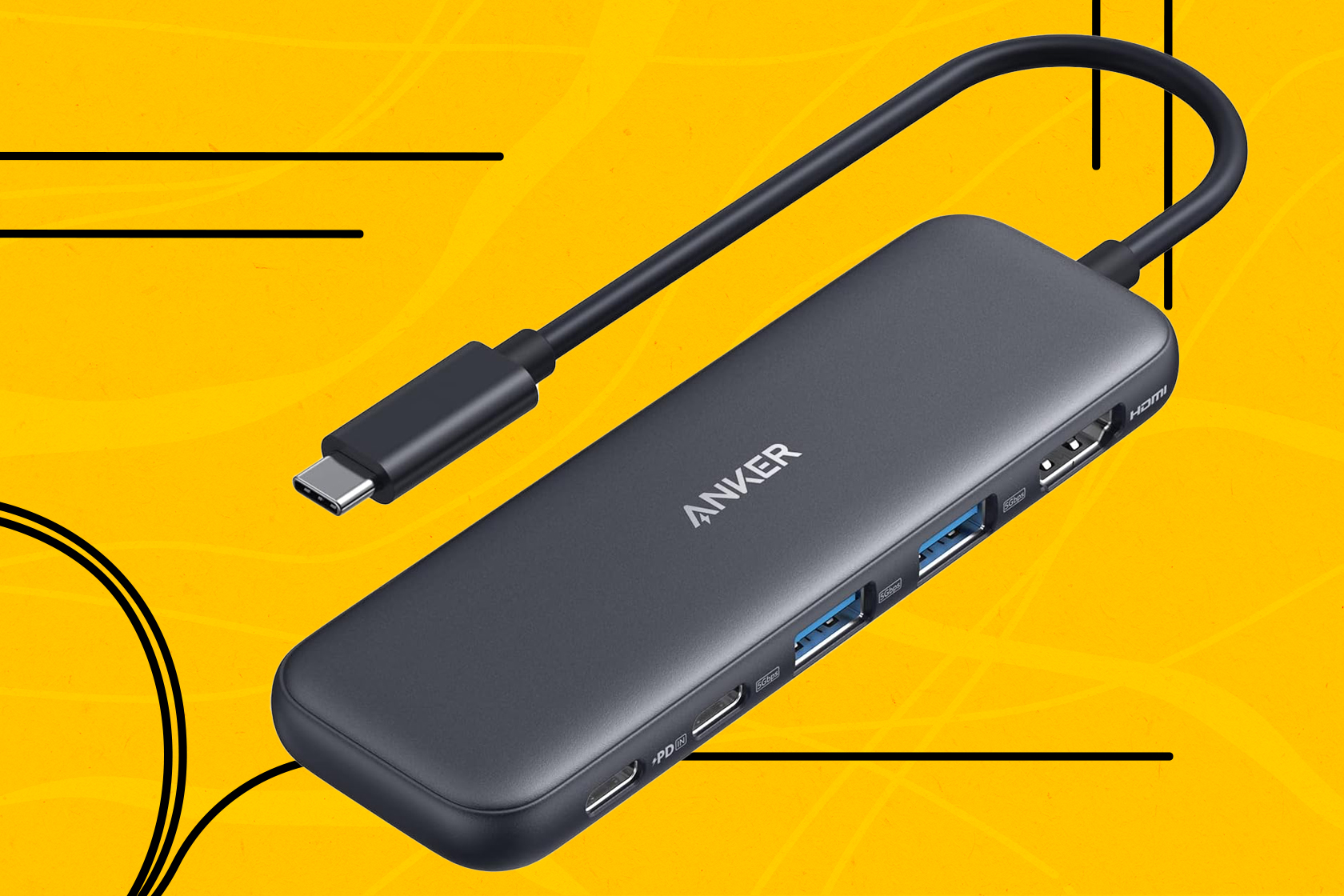 This 5-in-1 Anker USB-C hub is less than $20 at  today