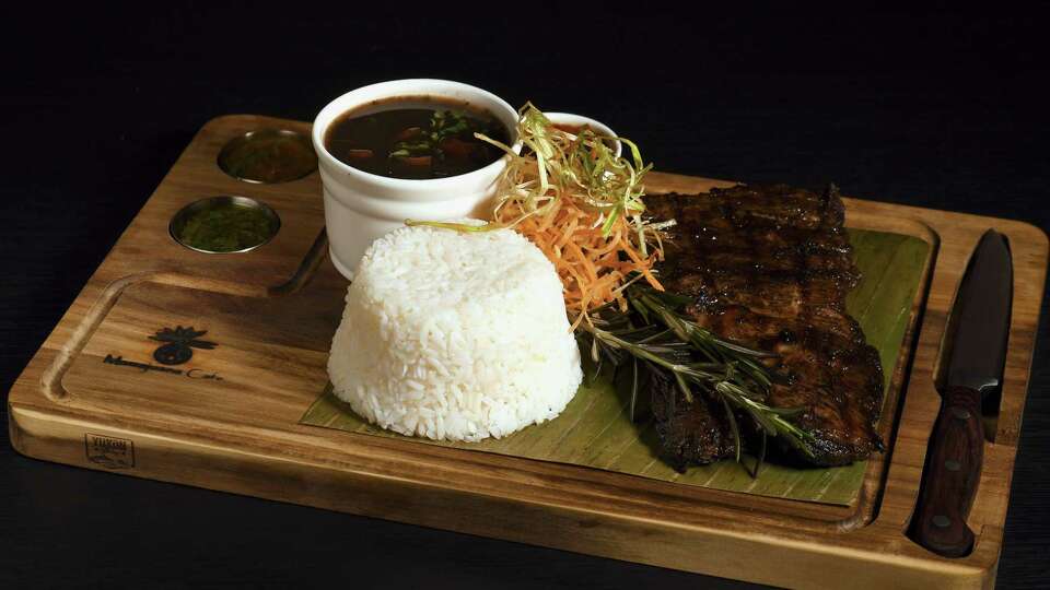 Churrasco at Mamajuana Cafe opening in Downtown Houston.