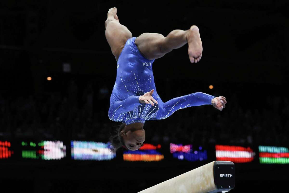Story photo for Simone Biles wins sixth all-around world championship