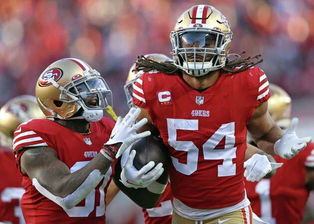 San Francisco 49ers safety Tashaun Gipson Sr. (31) is introduced before an  NFL divisional round playoff football game against the Dallas Cowboys in  Santa Clara, Calif., Sunday, Jan. 22, 2023. (AP Photo/Godofredo