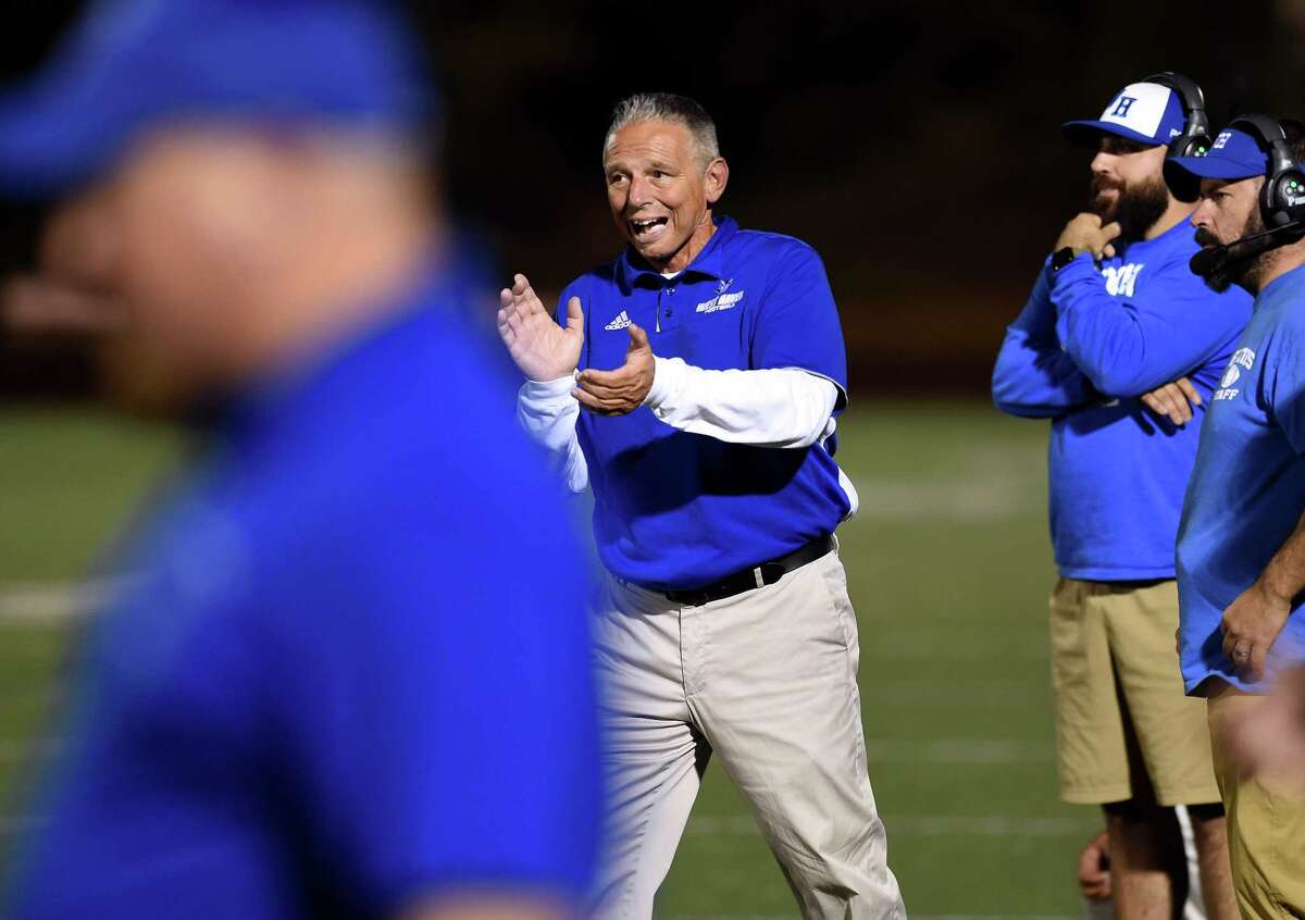 West Haven at Hamden CT high school football game