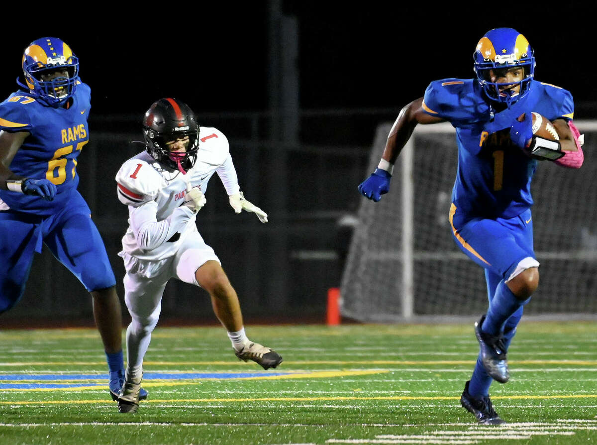 Rockville vs. Cromwell-Portland CIAC Pequot football game.