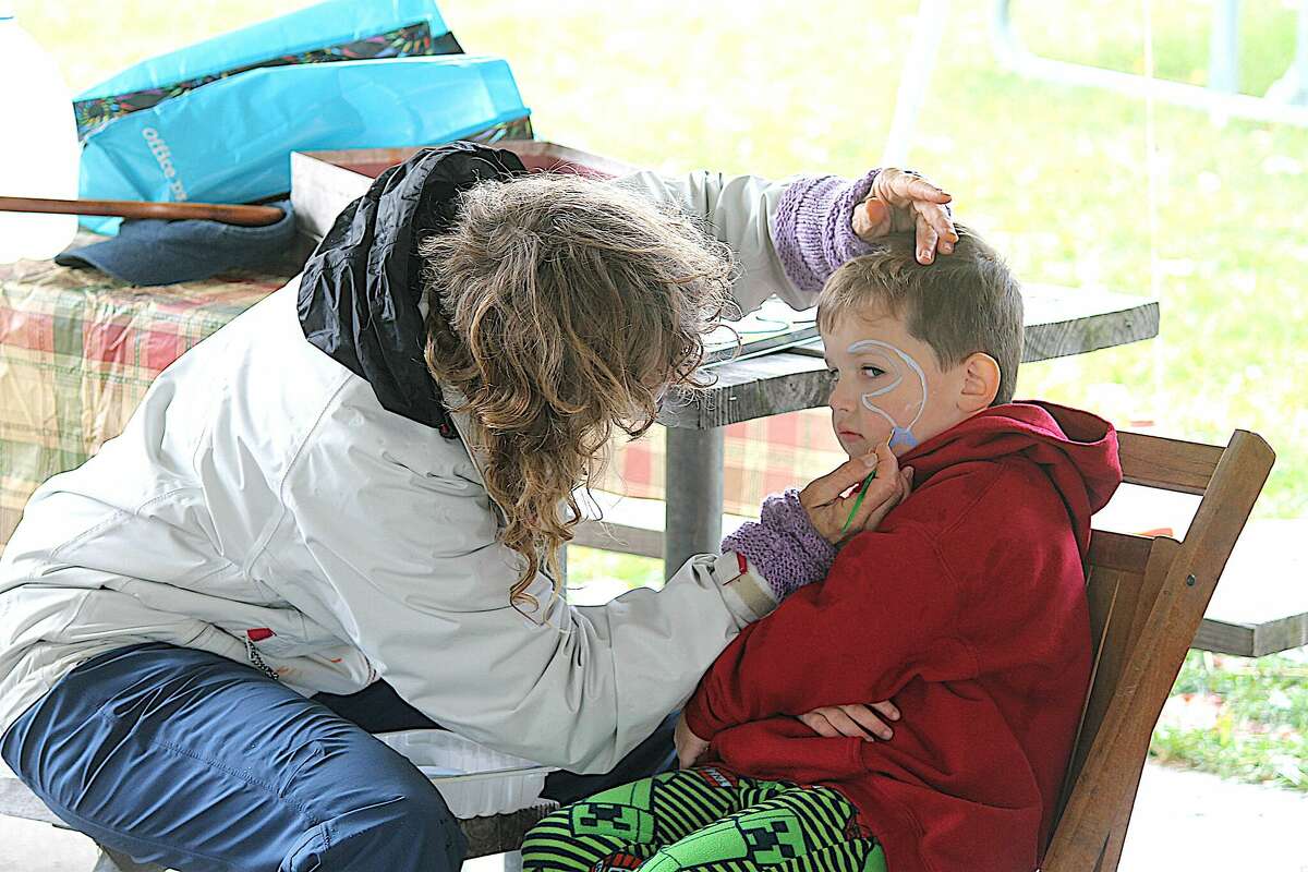 Onekama Fall Festival held on a rainy Saturday