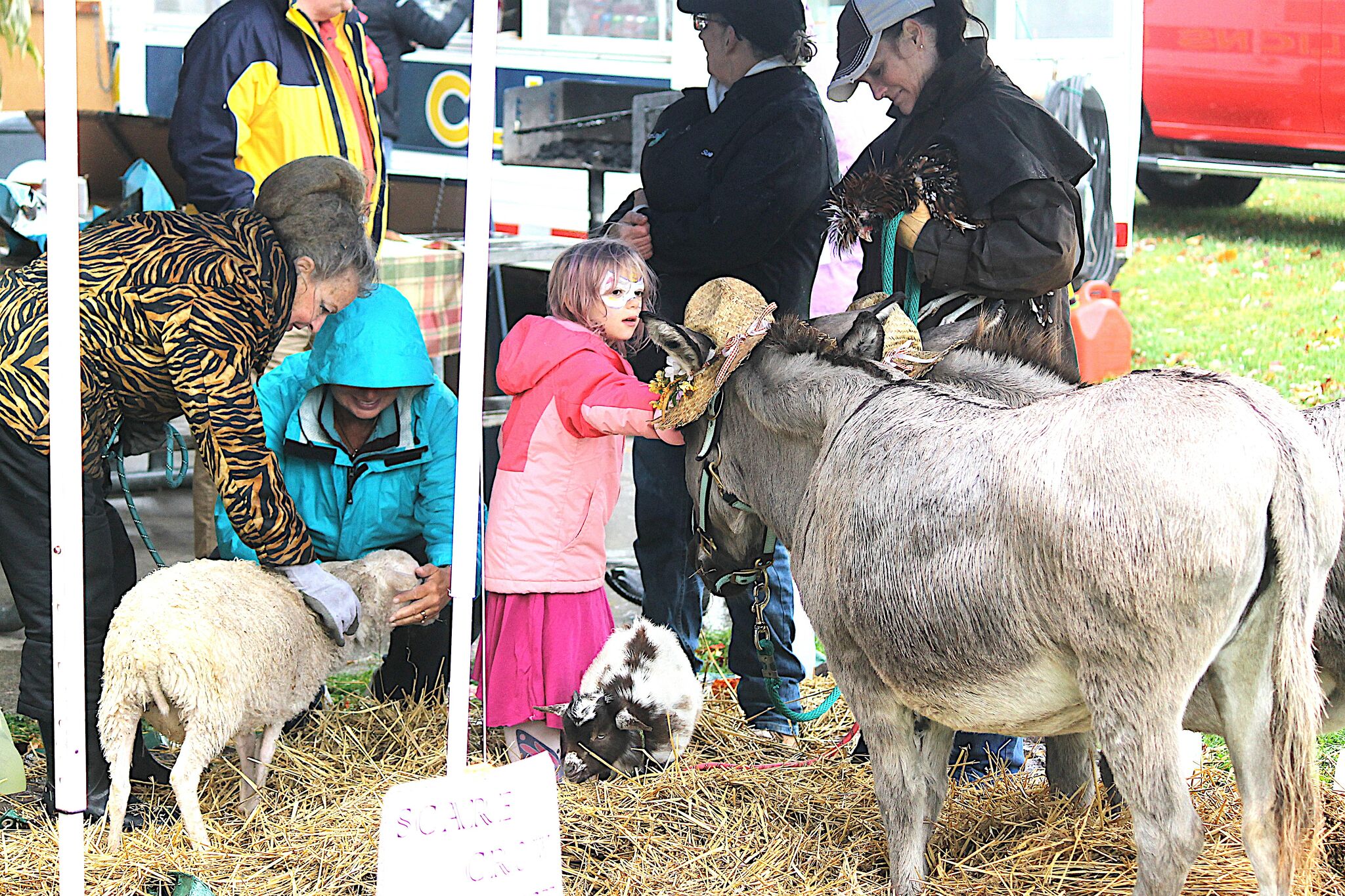 Onekama Fall Festival held on a rainy Saturday