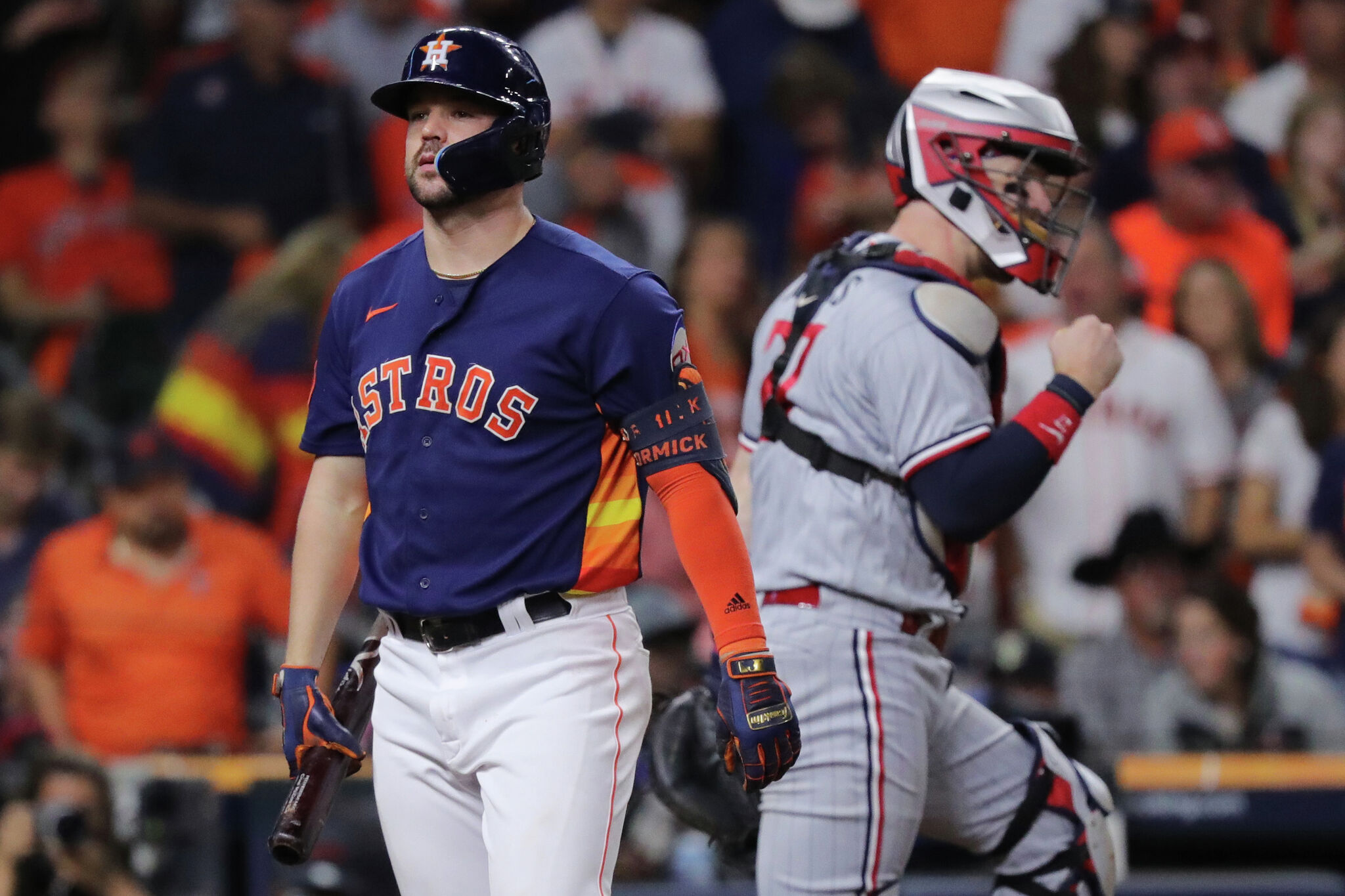 Astros' Chas McCormick, viral sensation for catch, breaks out at plate