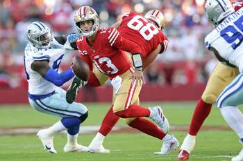 01J Jerseys de football San Francisco''49ers''men 85 George Kittle 97 Nick  Bosa 10 Jimmy Garoppolo Black 5 Trey Lance 