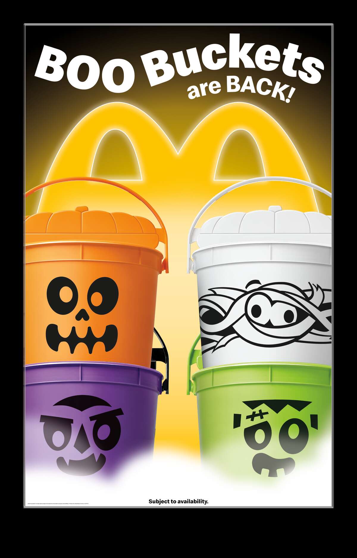 McDonald's Happy Meal Boo Buckets return for Halloween