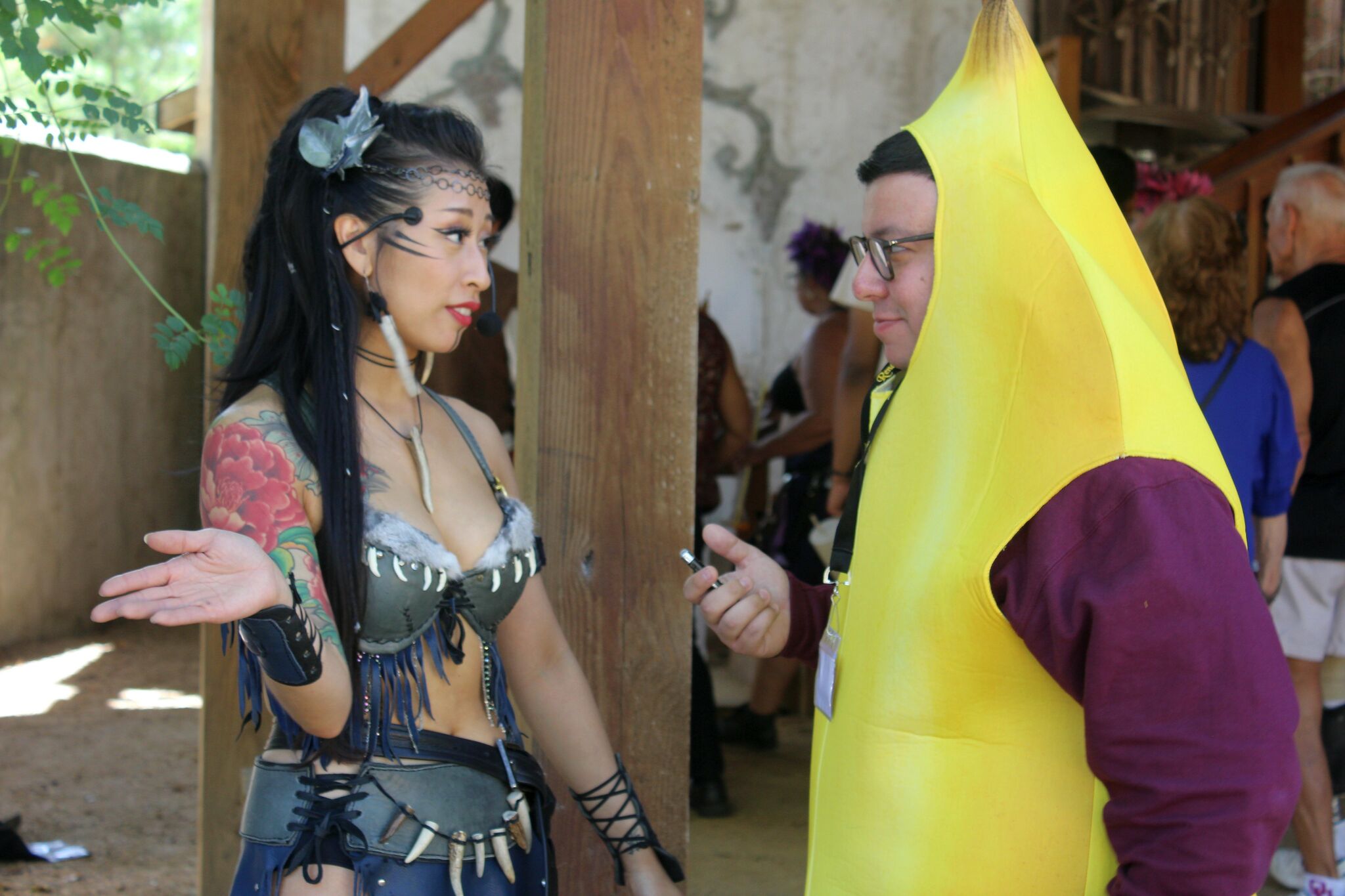 Texas Renaissance Festival for a first-timer who dressed as a banana