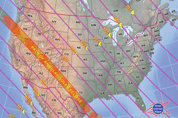 Map shows where 'ring of fire' eclipse may be visible in California