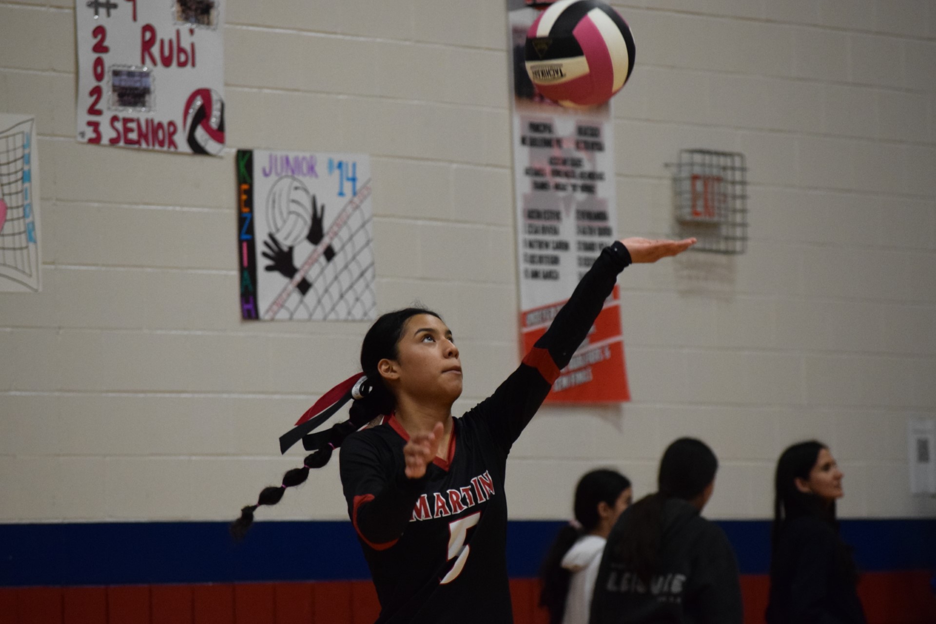 Laredo Martin volleyball player Hailey Hernandez smiles all the time