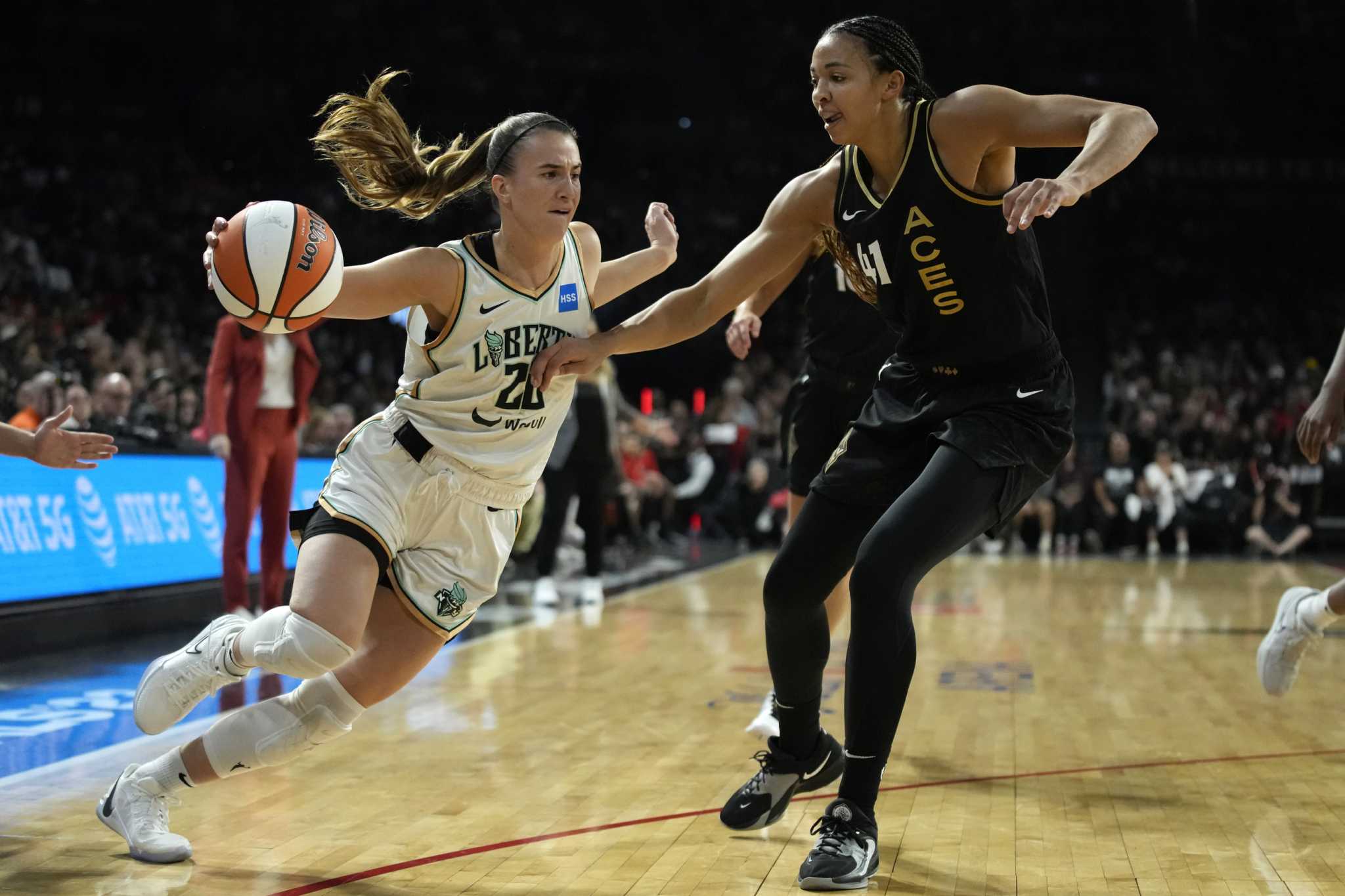 Liberty erupt in second half to overcome 14-point deficit against Sparks