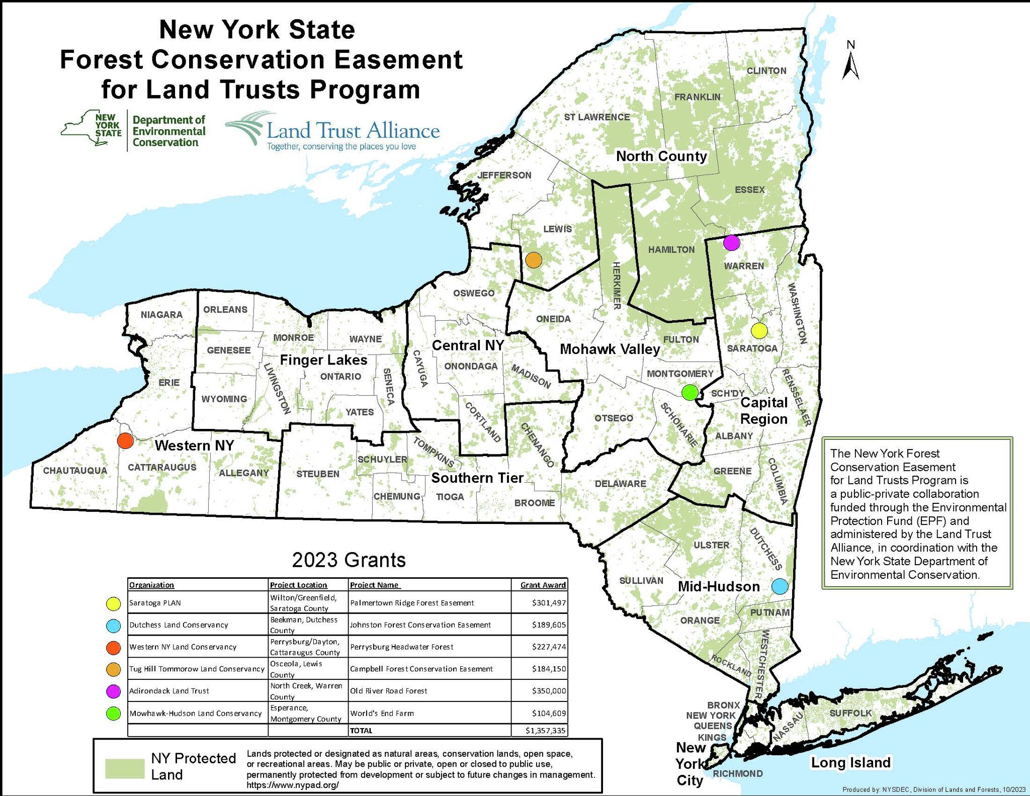 State provides grants for conservation easements in local counties