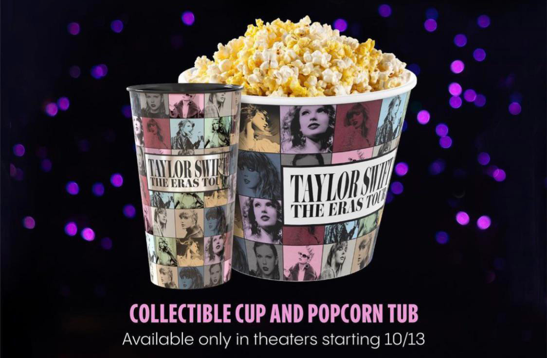 TAYLOR SWIFT THE Eras Tour Concert Popcorn Bucket Official Merch Odeon - Foto 8
