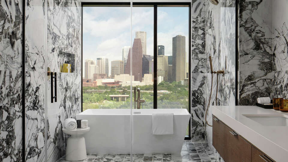 Designed to evoke the spirit of a Texas oil baron's home, guestrooms will feature entirely custom-made furnishings and spacious en-suite bathrooms with marble vanities and custom wall treatments and tiling.     