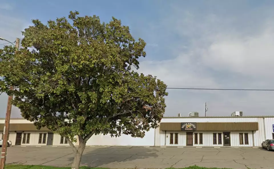 The Hells Angels clubhouse in Fresno, Calif.